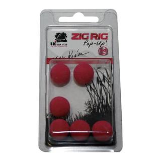 LK Baits ZIG RIG Pop–Up 14 mm – Red