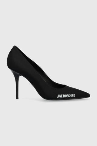 Lodičky Love Moschino černá barva, JA10089G0GIM0000