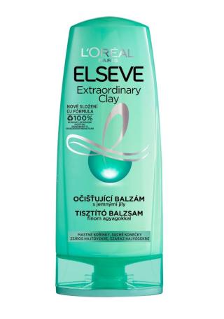 Loréal Paris Elseve Extraordinary Clay očišťující balzám pro rychle se mastící vlasy 200 ml