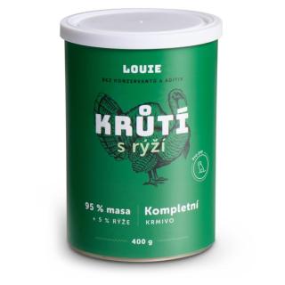 LOUIE Krůtí s rýží konzerva pro psy 400 g