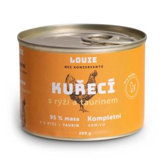 LOUIE Kuřecí s rýží a taurinem konzerva pro kočky 200 g