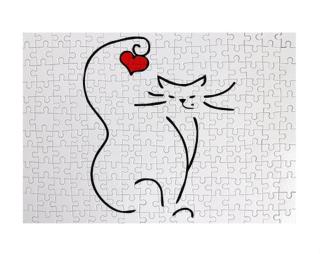 Love cat Puzzle A3 130 dílků
