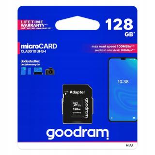 M1AA1280R12 microSD karta 128GB Uhs-i Goodram+adap