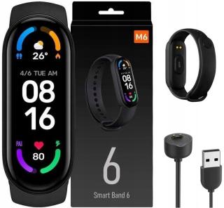 M6 Sportovní Náramek Smartwatch Smartband ČAS+2 Náramky