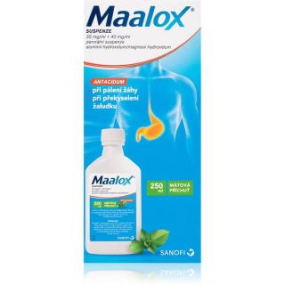 Maalox Maalox 35MG/ML+40MG/ML POR SUS 1X250ML perorální suspenze ke zmírnění příznaků pálení žáhy 250 ml