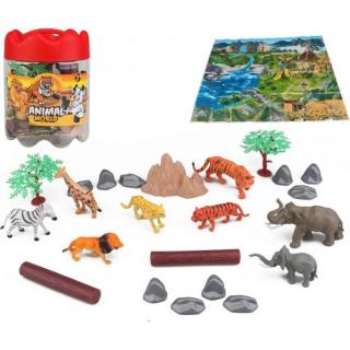 Mac Toys Zvířata safari set 21 ks