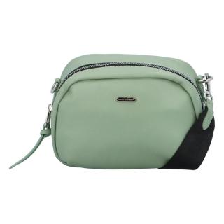 Malá dámská crossbody kabelka bledě zelená - David Jones Zabi