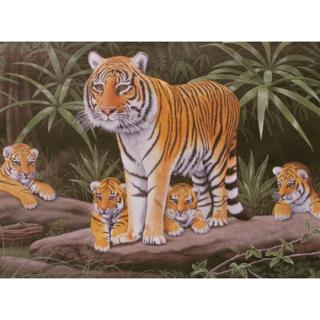 Malování podle čísel velké Royal Tygřice a mláďata