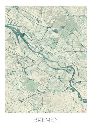 Mapa Bremen, Hubert Roguski,