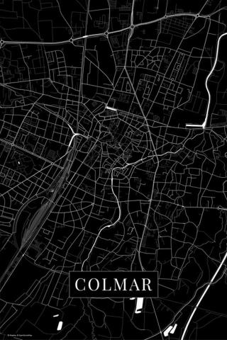 Mapa Colmar black,