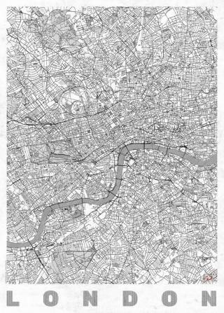 Mapa London, Hubert Roguski,
