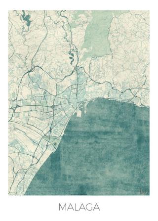 Mapa Malaga, Hubert Roguski,