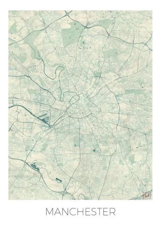 Mapa Manchester, Hubert Roguski,