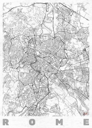Mapa Rome, Hubert Roguski,