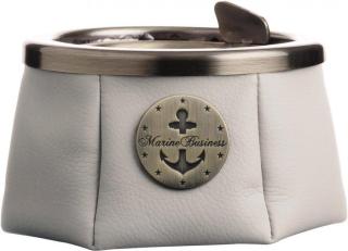 Marine Business Ashtray with lid - Premium Ecru - Windproof