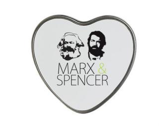 MARX SPENCER Plechová krabička srdce