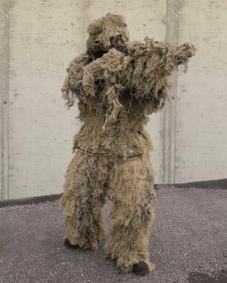 Maskovací oblek “Hejkal“ Ghillie Suit 4-dílný ANTI FIRE Mil-Tec® - desert