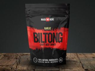 Maso Here - Hovězí Biltong Česnek Balení: 40g