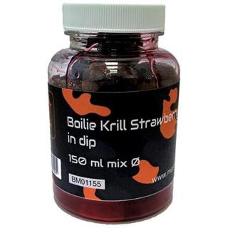 Mastodont Baits Boilie in dip Krill Strawberry Bergamot 20/24mm 150ml