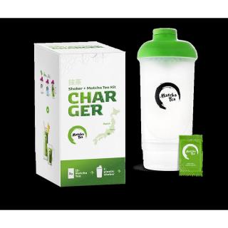 MATCHA TEA Charger šejkr 500 ml + MATCHA TEA Harmony BIO 15x 2 g