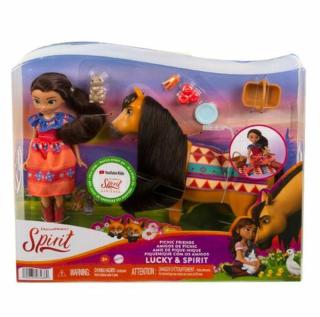Mattel Divoký Spirit Lucky na pikniku herní set panenka s koněm a doplňky