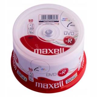 Maxell Dvd-r disky Full Face Printable 50ks Hq