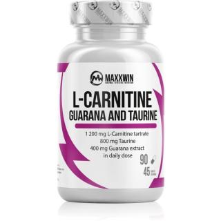 Maxxwin L-Carnitine Guarana Taurine kapsle pro podporu spalování tuků 90 cps