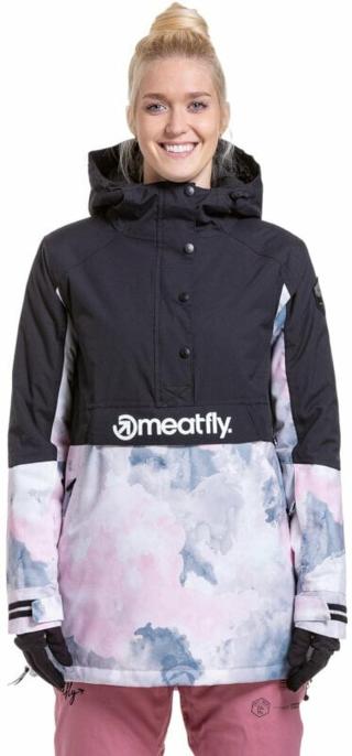 Meatfly Aiko Womens SNB and Ski Jacket Clouds Pink/Black S