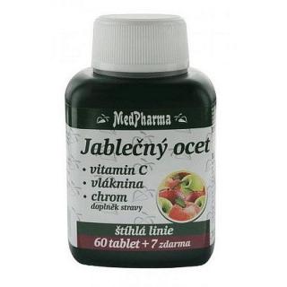 Medpharma Jablečný Ocet+vlák.+vit.c+chrom Tbl.67