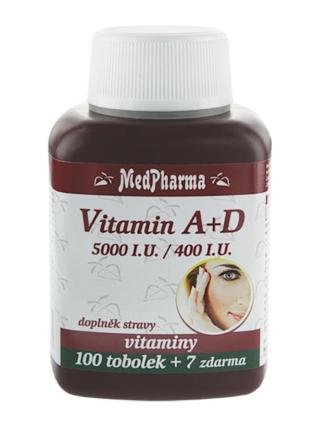 Medpharma Vitamín A+D 5000 I.U./400 I.U. 107 tobolek