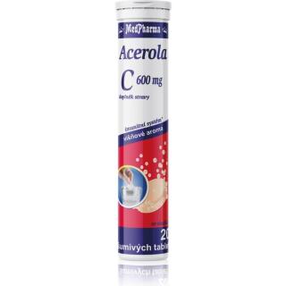 MedPharma Vitamin C 600 mg + Acerola 200 mg šumivé tablety pro posílení imunity 20 tbl