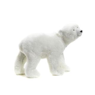 Medvěd polární plyšový s hlavou nahoru bílý 17cm