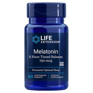 Melatonin s 6 hodinovým postupným uvolňováním, 60 tablet
