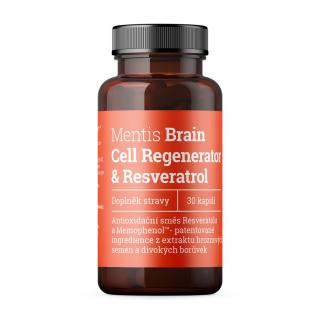 Mentis Brain cell Regenerator & Resveratrol, 30 kapslí