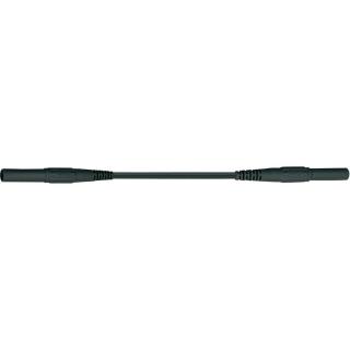 Měřicí silikonový kabel MultiContact XMS-419, 2,5 mm2, černá, 0,5m
