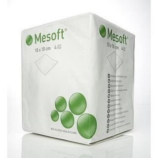 Mesoft 5x5cm, 100 ks, nesterilní kompresy z netkané texti