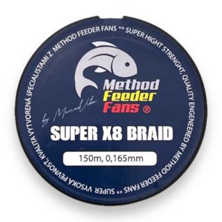 Method feeder fans splétaná šňůra super x8 feeder 150 m 0,165 mm 13,9 kg