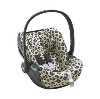 Meyco Potah sedadla Leopard Sand Melange pro dětskou autosedačku velikosti 1+ s opěrkou hlavy