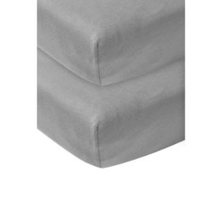 Meyco Prostěradlo Jersey 2-pack 40 x 80 cm šedé