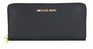 Michael Kors Dámská kožená peněženka 35H3GTVZ3L-BLACK