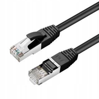 MicroConnect CAT6A S/ftp 10m Black Lszh