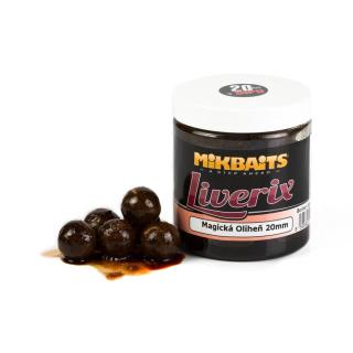 Mikbaits Boilie v dipu Liverix 250ml - Mazaná škeble 20mm