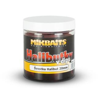 Mikbaits Halibutky v dipu 250ml - Jahoda Halibut 14mm