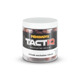 Mikbaits Rozpustné boilie TactiQ Jahoda exclusive 250ml - 20mm