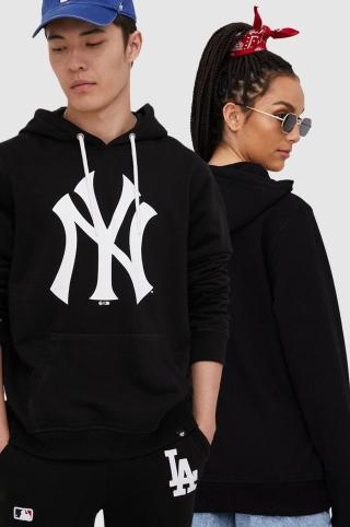 Mikina 47brand Mlb New York Yankees černá barva, s potiskem