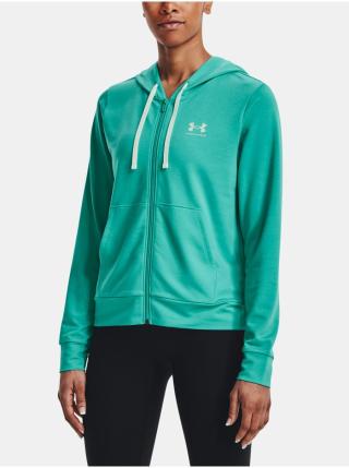 Mikina Under Armour Rival Terry FZ Hoodie - zelená