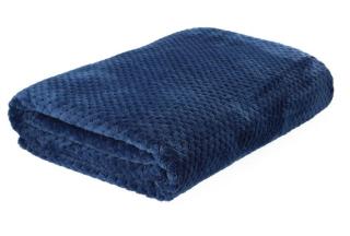 Mikrovláknová deka s jemným vzorem NOA modrá 150x200 cm Homla