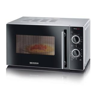 Mikrovlnná trouba Severin MW 7875 / 700 W / 20 l / 9 úrovní výkonu / gril / stříbrná