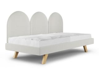 MINKO Čalouněná jednolůžková postel PANELS do dětského pokoje Zvolte barvu: Krémová