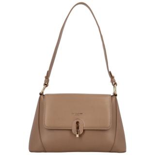 Módní dámská malá koženková crossbody Alison, taupe